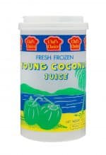 Chef's Choice fresh frozen young coconut juice diepvries jonge cocos drink
