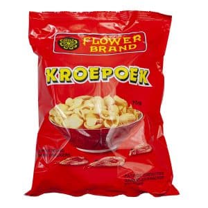 Flowerbrand borrel krupuk prawn crackers udang zak 75 gram