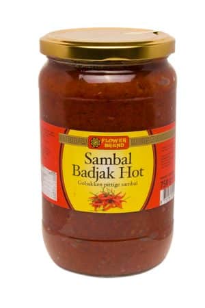 Flowerbrand sambal badjak hot 750 gram