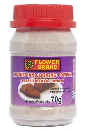 Flowerbrand trassie bakar poeder Indonesian cooking powder potje 70gram
