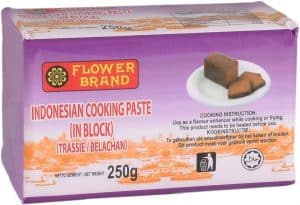 Flowerbrand trassie belachan Indonesian cooking paste 250 gram