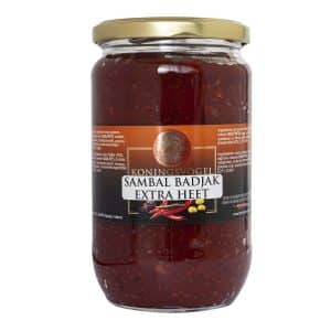 Koningsvogel sambal badjak extra heet hot 750 gram