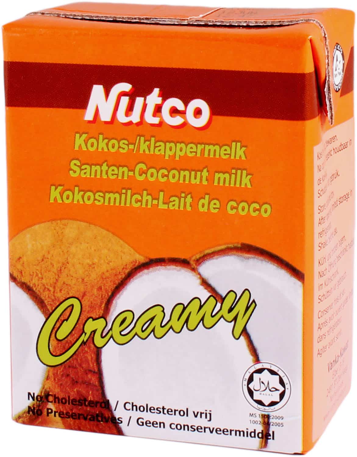 fles breedtegraad capaciteit cocosmelk-creamy