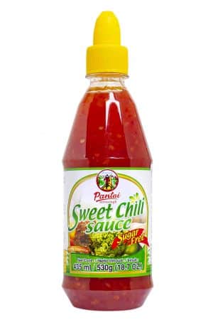 Pantainorasingh sweet chili sauce sugar free chilisaus suikervrij 435ml
