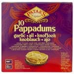 Patak's Garlic Pappadums 12x100 g