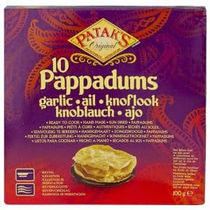 Patak's Garlic Pappadums 12x100 g