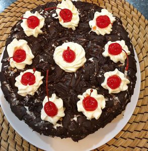 Pondan black forest homemade