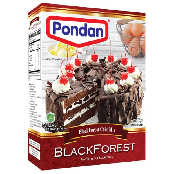 Pondan cakemix black forest