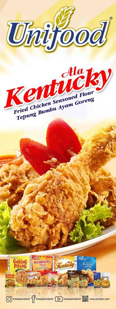 Unifood Kentucky fried chicken seasoned flour tepung bumbu ayam goreng banner