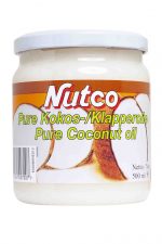 nutco pure cocos oil kokos olie kokosolie cocosolie klapperolie klapper 100% plantaardig zonder toevoegingen