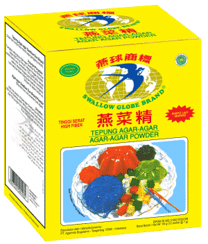 swallow globe brand agar agar green