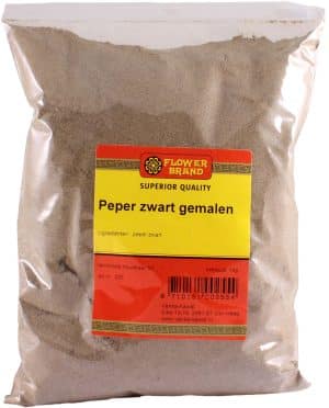 zwarte gemalen peper