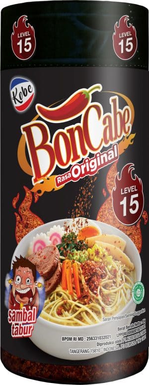 Kobe Boncabe sambal tabur rasa original level 15