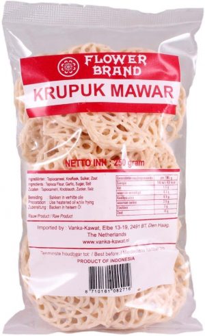 Flowerbrand krupuk mawar