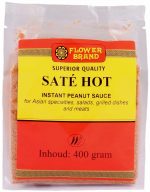 Flowerbrand sate hot instant peanut sauce 400 gram