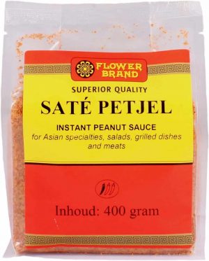 Flowerbrand sate petjel instant peanut sauce 400 gram