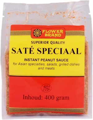 Flowerbrand sate speciaal instant peanut sauce 400 gram
