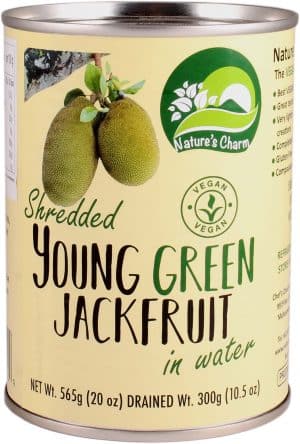Vegan Nature’s Charm young green jackfruit shredded in water. Zoals u gewend bent is ook dit Nature’s Charm product geheel natuurlijk, glutenvrij en Halal.