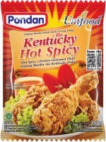 Pondan Unifood tepung bumbu ala untuk ayam goreng pedas Kentucky Hot spicy chicken seasoned flour 200g