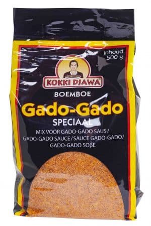 Kokki Djawa boemboe gado gado sate gado saus mix zak 500 gram