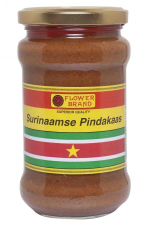 flower brand surinaamse pindakaas pinda kaas voor het maken van satesaus pindasoep brood