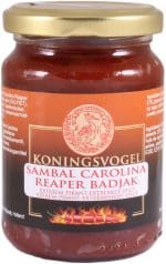 Koningsvogel sambal carolina reaper badjak 200g