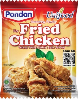 Pondan unifood seasoning powder for fried chicken tepung bumbu untuk ayam goreng 80 gram