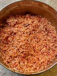 Vanka-Kawat balsemappel bereiding rijst 1 van 5