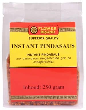 Flowerbrand instant pindasaus satesaus korrels 250 gram