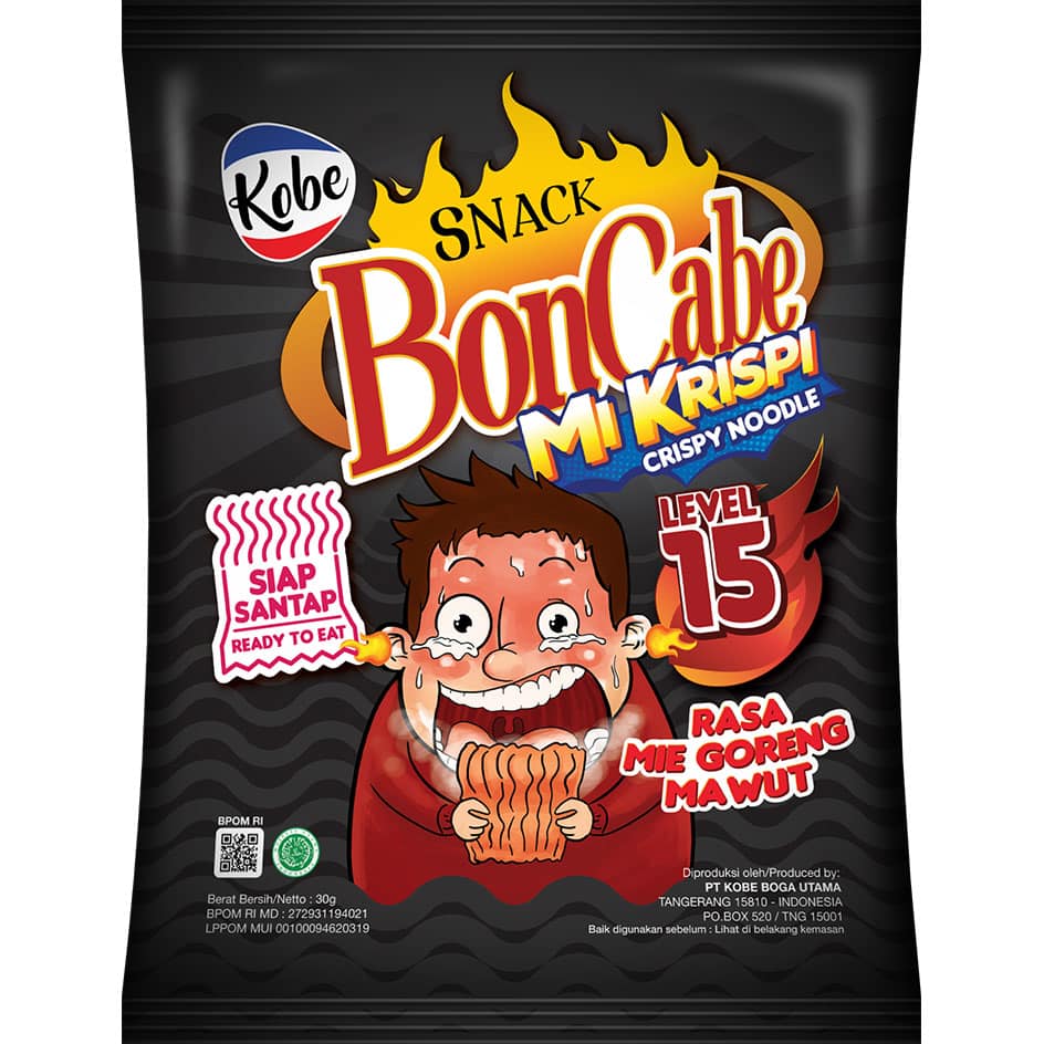 Kobe Boncabe krispi noodle snack